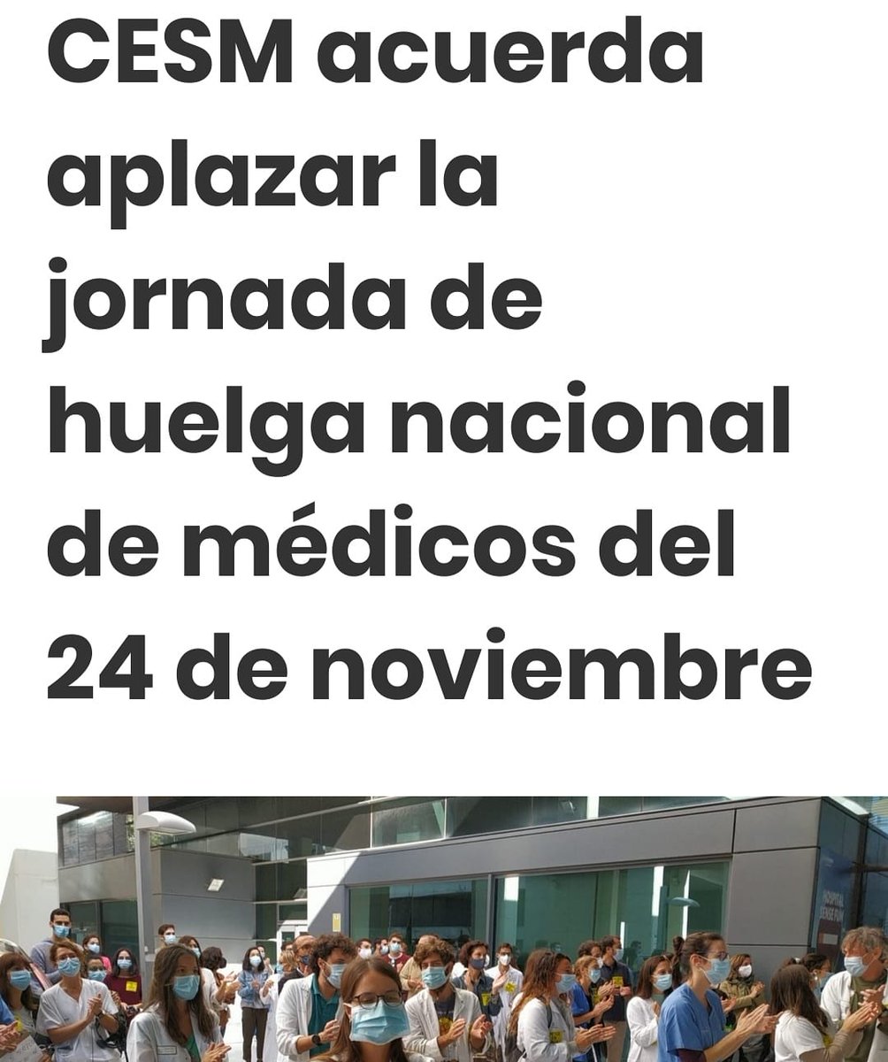 📌2019 se homologaron 5.769 títulos extranjeros de educación superior médica, la pregunta es ¿dónde están?”.
📌La tasa de reposición no se adapta a las necesidades del sistema por falta de planificación. 
#NoSinEspecialidad
#SalvemoslaSanidad