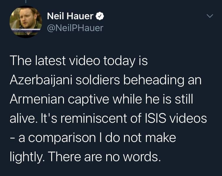 Khachatryan1Ani's tweet photo. Azerbaijani soldiers beheading Armenian captive😢🤯#stopazerbaijanaggression #stopterrorism #nomoregenocide https://t.co/r5ZBHPXKmO