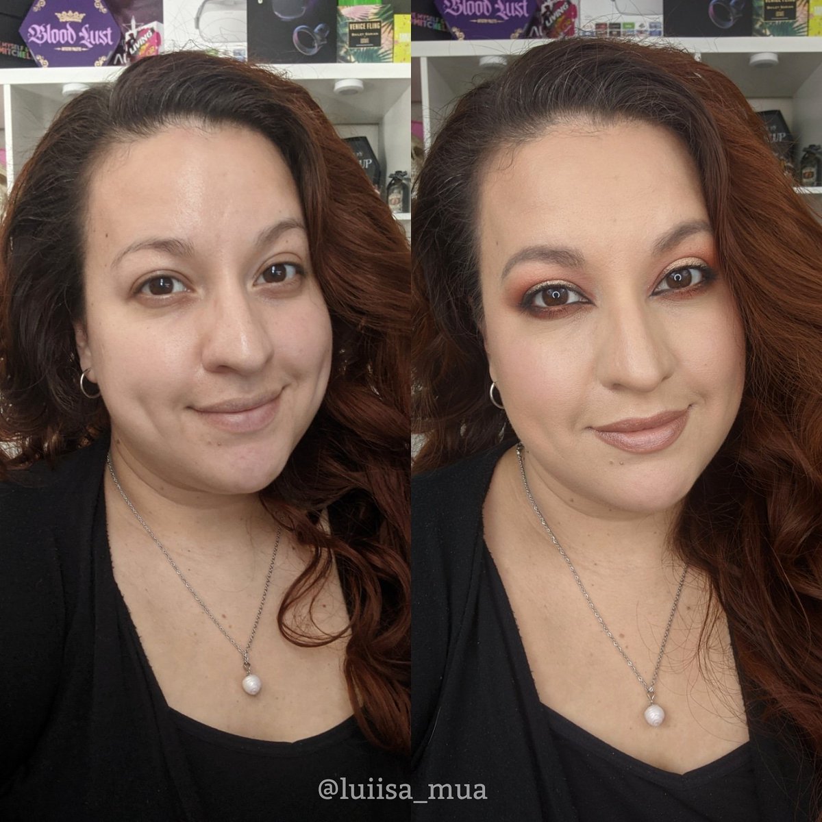 LuiisaMua's tweet photo. Before and After on this AMAZING #masterclass with the one and only @Natasha_Denona 😍 thanks @boxycharm for having this hopefully we are able to have more 😊
#BoxyFallVibes #boxycharm #boxybaddies #boxybabe #beautyblogger #blogger #latina #luiisamua #luiisa_mua https://t.co/2hh18a82Ni