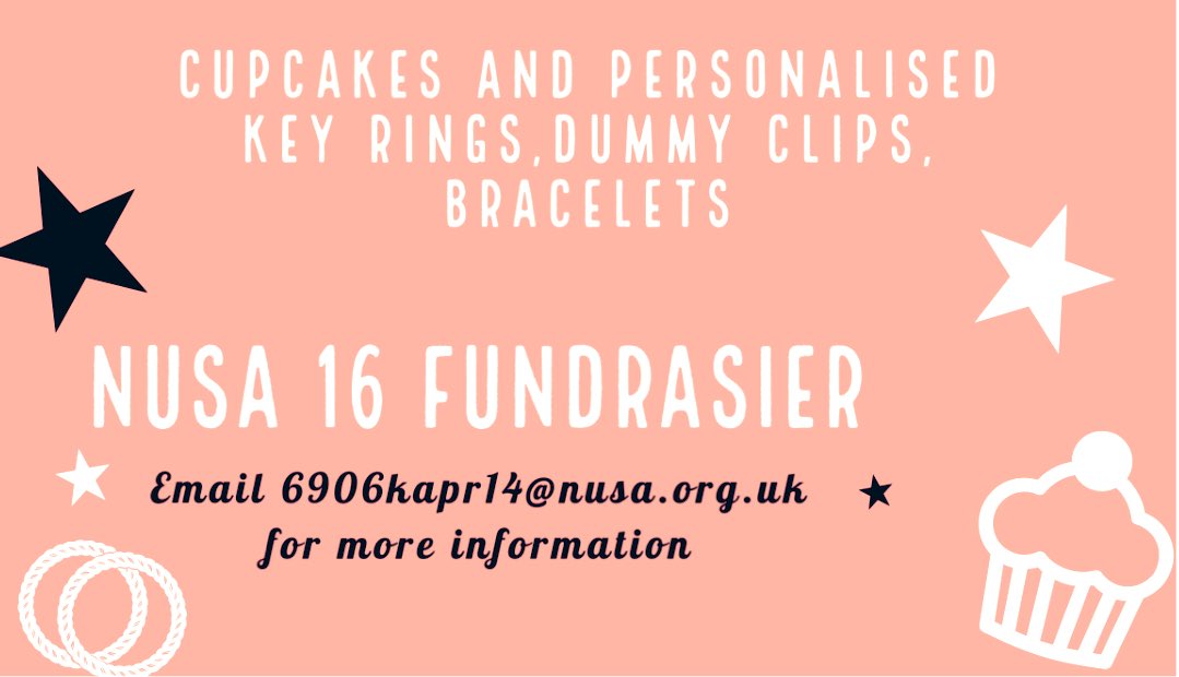 OfficialNUSA's tweet photo. Our #NUSA16 want to raise money for care packages for #CareHomes in our #community. Be sure to bring your 💷 to help these lovely young people! So proud of them @MissFletcherN16! They’ll be fundraising over all lunchtimes on Thursday! #AmazingNUSA #MastersOfOwnFate 🍭🍰 #Thrive! https://t.co/9gSlzdf8ZF