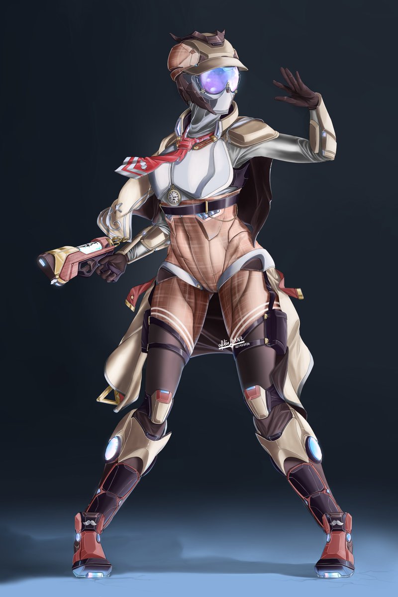 _afterBRNR's tweet photo. It's finally the turn of everyone's favourite detective to get a suit of her own. Turning Amelia's outfit in a rider suit was definitely a challenge!
Decided on a gun driver this time, the Blaster Royale!
Next time... "a"
#ameliaRT #teamates #hololiveEnglish #fanart #絵ニックス https://t.co/iRPaNssJRx