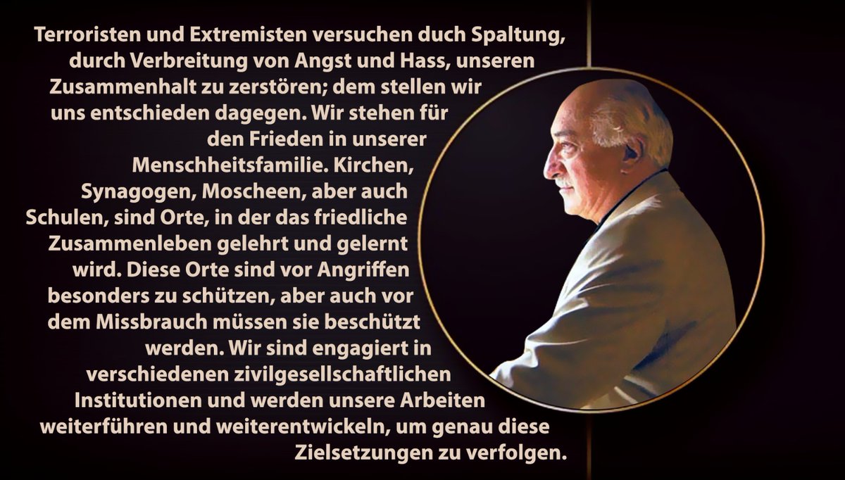 hizmettenson's tweet photo. „Wenn jemand einen Menschen tötet, so ist es, als hätte er die ganze Menschheit getötet,“ heißt es im Koran. Und weiter: „Und wer einem Menschen das Leben rettet, so ist es, als habe er die ganze Menschheit gerettet!“ (Koran 5:32).

#GemeinsamFürFrieden https://t.co/0uvhbwRtoy