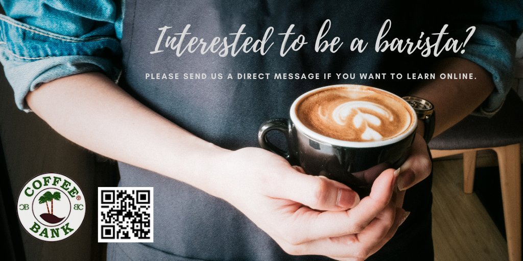 coffeebankme's tweet photo. Interested to be a #barista? Please send us a direct message (DM) if you want to learn #BasicBaristaCourse with certification online. We will collaborate with a training institute.
---
✅#CoffeeBankME #CoffeeShop 💕☕️🇦🇪
📞 +971 6 526 6444 https://t.co/VARoBD2xoh