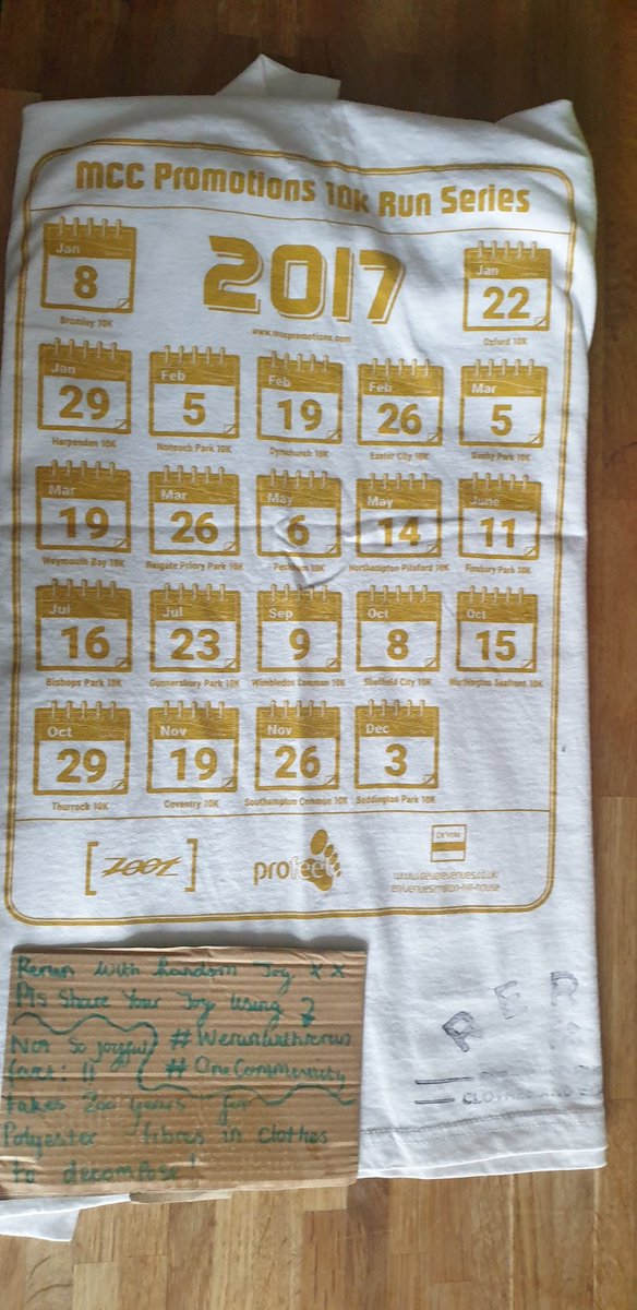 MagicPatMarker's tweet image. Picked up this @mccpromotions 10k run series 2017 tee from @ReRunClothing. Part of the @centurionrunner
#onecommunity event. 
Over 7 days, my 2 legs will cover 210km. My car will do a few miles too. 21 locations (including Sheffield, Exeter and Dymchurch in Kent).
#werunwithrerun