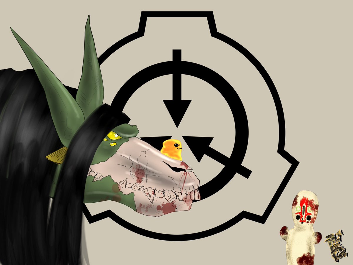 LazzyDawg17's tweet photo. Art of SCPs and @SassyDemonBoi
done by @LazzyDawg17
#LazzyDawg17 #TheHauntedReader #SCP #SCPfanart #SCP682 #DrCool #oldTraditionalArt #Gorillaz https://t.co/ZVk3tDymtw