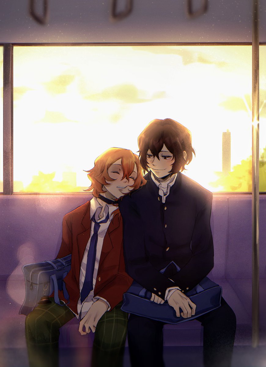 train ride home ☀️
#双黑 #太中 