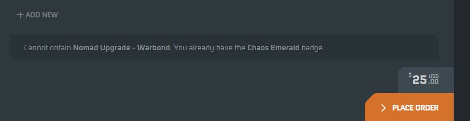 I am unable to buy nomad warbond upgrades, 48h has passed and still can't purchase.

<a href="/RobertsSpaceInd/">Star Citizen</a> <a href="/CaptainZyloh/">Tyler Witkin</a>