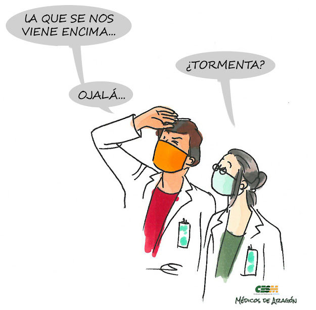 SANITARIOS EN LA TORMENTA cesmaragon.blogspot.com/2020/09/sanita… 
#SalvemosLaSanidad #Illadiálogoodimisión #nosinespecialidad