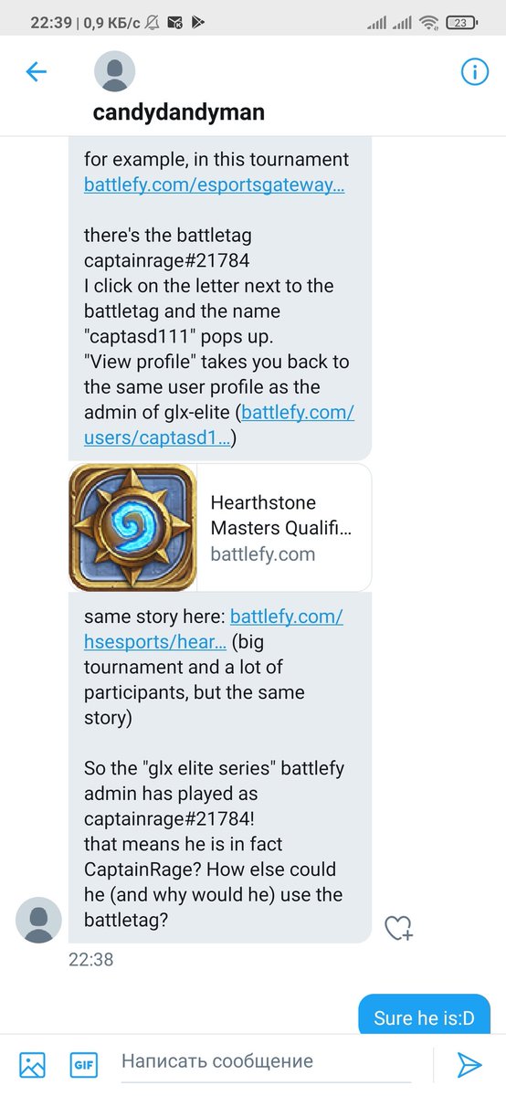 raenanear's tweet photo. Our friend is back in business with hearthstone. Be careful with https://t.co/hZFobwEu8A
Also @Battlefy please do something, he doesn't even change accs. https://t.co/h9iSSR8JDR