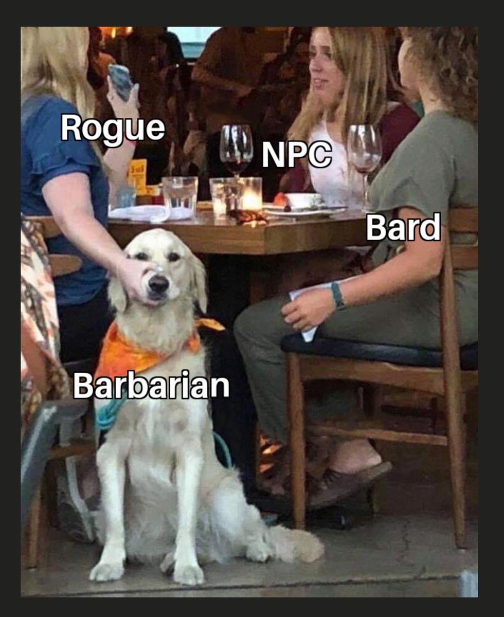 CharacterArcana's tweet photo. #DnD #dnd5e #TTRPG #dungeonsanddragons #RPG #Memes #dmhumor https://t.co/6q2aGbQjE0