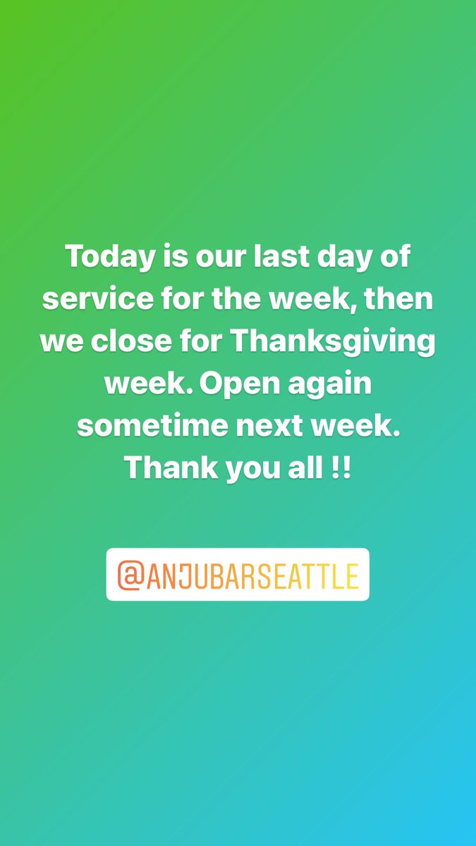 AnjuBarSeattle's tweet photo. Stay safe during the holiday week! Thank you for supporting small business!! #AnjuSeattle #whitecenter #whitecenterseattle #supportsmallbusiness #staysafe https://t.co/AdHD4O4FGp