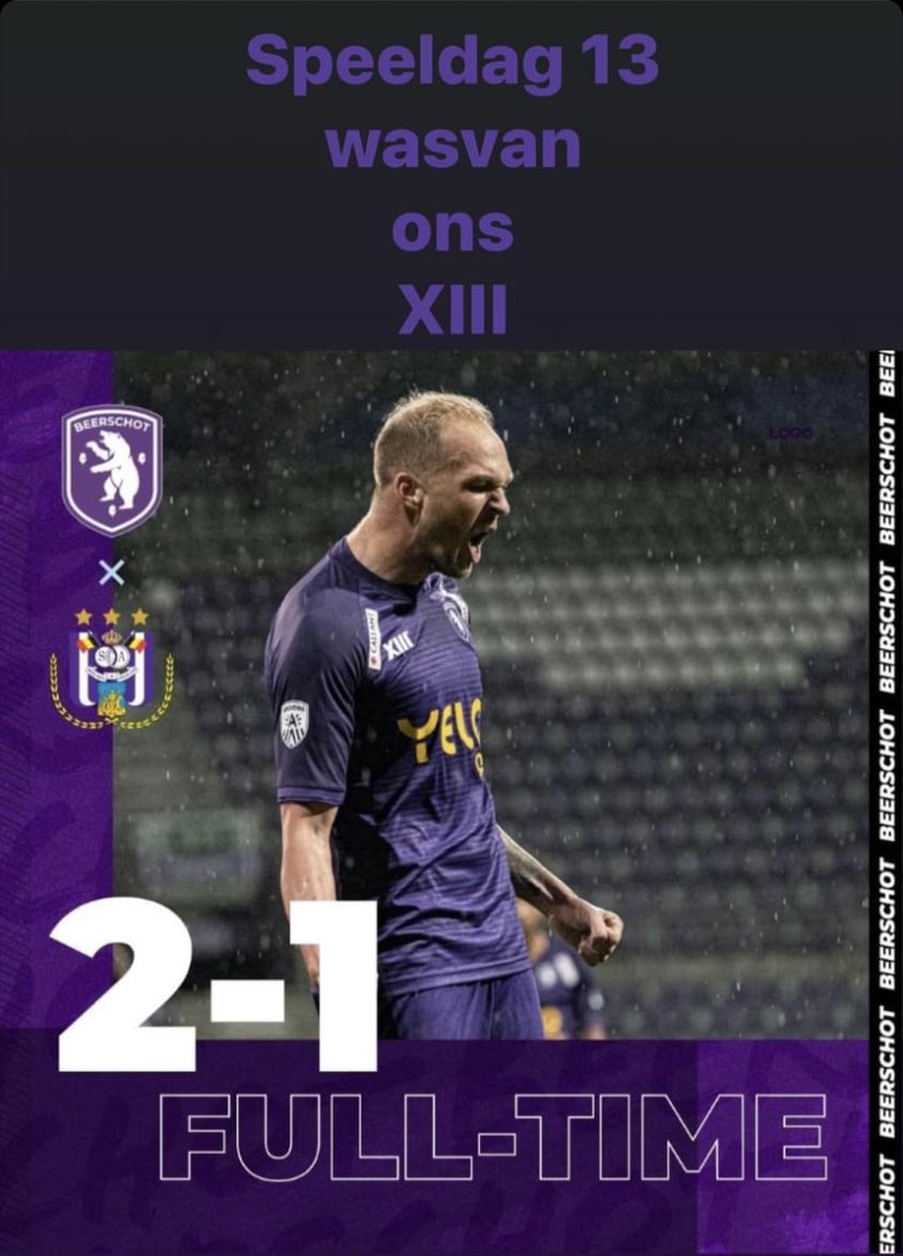 DianeGoris's tweet photo. En of we er kleir vor waren..!
💜🙌🏻👊🏻🙌🏻💜
#beeand
#speeldag13wasvanons
#1A
#beerschot
#weare13
#togetherwebuildhistory
#rauw
#creatief
#onsterfelijk
#eigenzinnig https://t.co/uhezYakikz