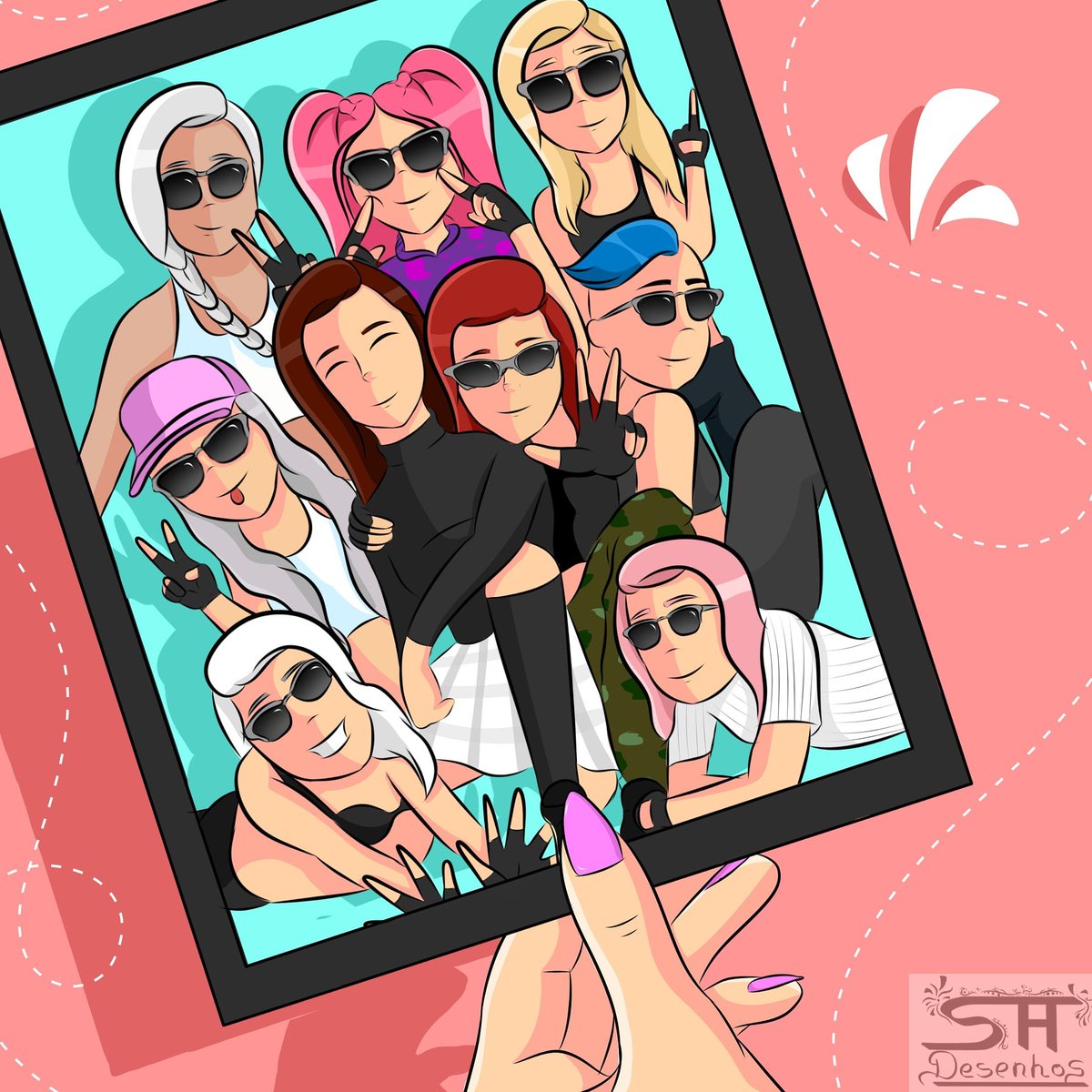 DesenhosSh's tweet photo. Uma nova história está sendo escrita Hells 2.0😈😇❤
.@funbabe 
.@eusrtaluana 
.@enayuchan 
.@shaybisct_ 
.@deiacassali 
.@twitchlayla 
.@iaelolis 
.@celinettpb 
.@stefkozlakowski https://t.co/OPW6jvJkoi