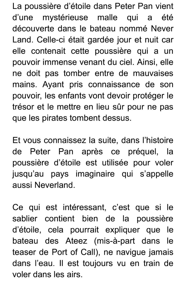 "cela pourrait expliquer que le bateau des Ateez (mis-à-part dans le teaser de Port of Call), ne navigue jamais dans l’eau."- 