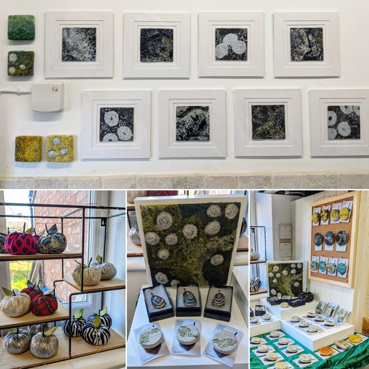 nerissact's tweet photo. My #handmade #textileart, #textilejewellery & #concretejewellery for @hopefulglorious & @festofmaking #winterfaironline & @indie_roller #IndieRollerExtravaganza. So have a brew and a browse. Remember 10% off code WINTER on my @folksyhq until midnight. #affordableart #buyhandmade https://t.co/VlKGZqsV0v