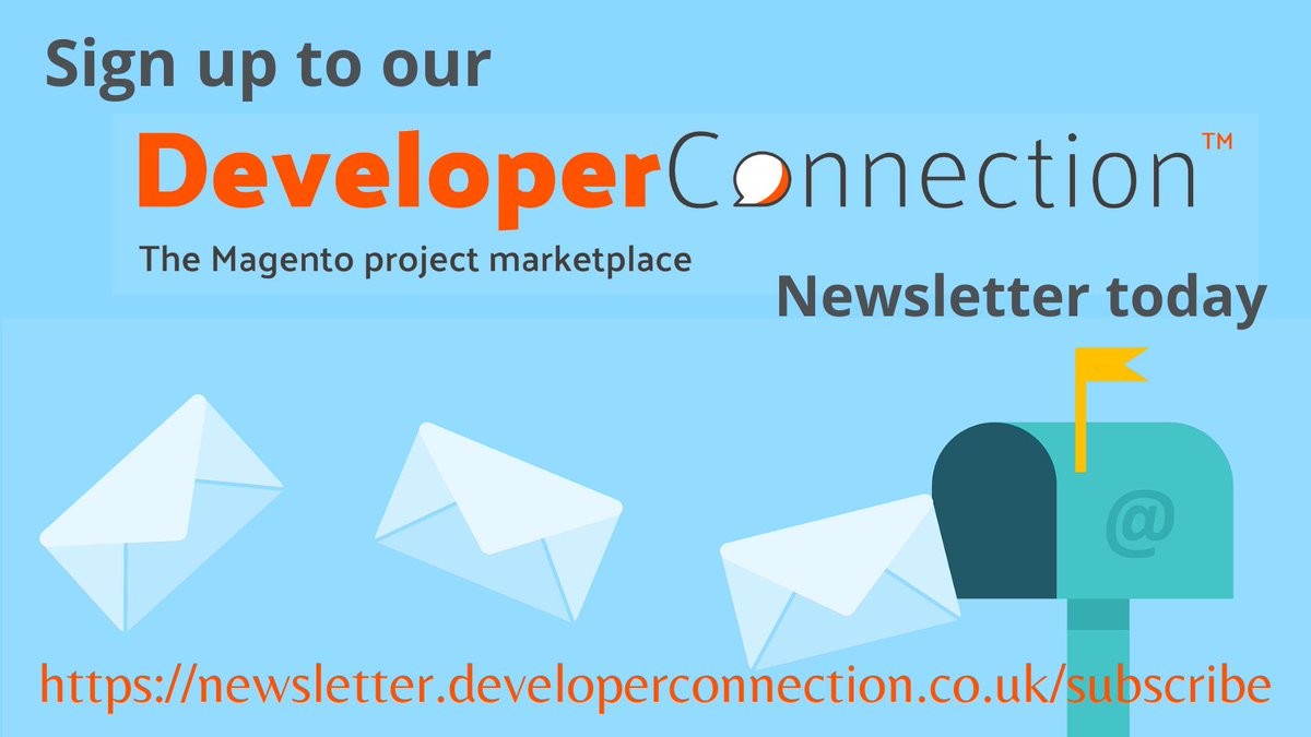 DevConnectionUK's tweet photo. This months newsletter goes out at 12pm (GMT) tomorrow.
Sign up now at https://t.co/gMaGqtwPrz
to be sure to receive your copy.
#magento #Magento2 #WFH #Magentodevelopers #eCommerce #magentoecommerce #DeveloperConnection #SubscribeNow #newsletter https://t.co/ZROQAacSeB