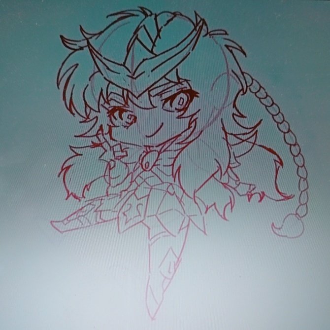 #SaintSeiya
ついに私用目的でミロりんのアクスタ描いてしまった?✨✨
土台は無料だったから天使の羽チョイスした～!
届くの楽しみじゃ… 