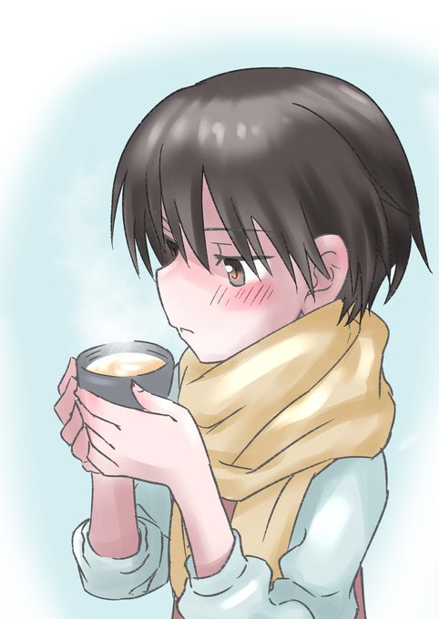 ミルクセーキで温まるキャプテン 