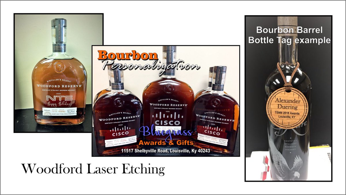 EngravingDesign's tweet image. #Bourbon bottle #Personalization from Bluegrass Awards &amp;amp; Gifts. #buylocal visit our site. Creative engraving designs.com.