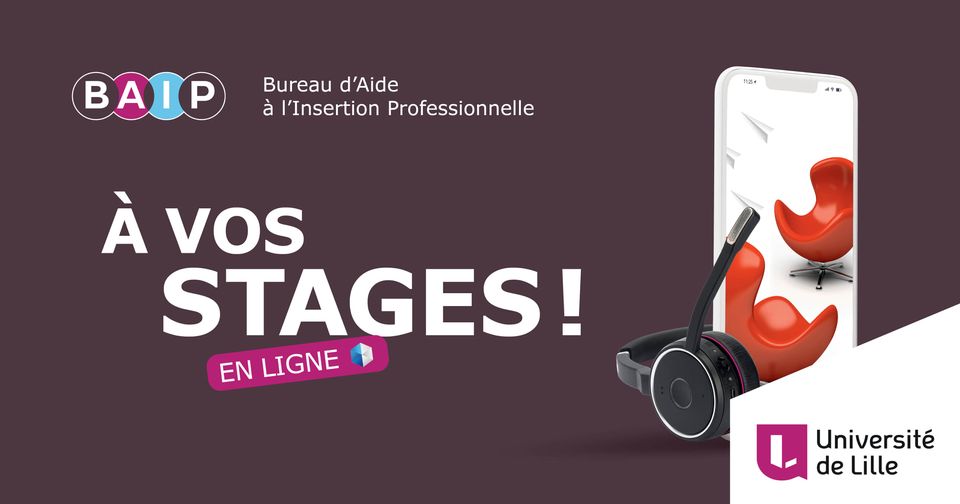 MasterLille's tweet photo. "A vos Stages" du 30 novembre au 4 décembre 2020 !
Le BAIP vous donne l’occasion de rencontrer en ligne ou par téléphone des professionnel·le·s et des chargé·e·s de recrutement, d'obtenir leurs conseils, d'élargir votre réseau professionnel et peut-être même décrocher un stage! https://t.co/BQr7IXD4IQ