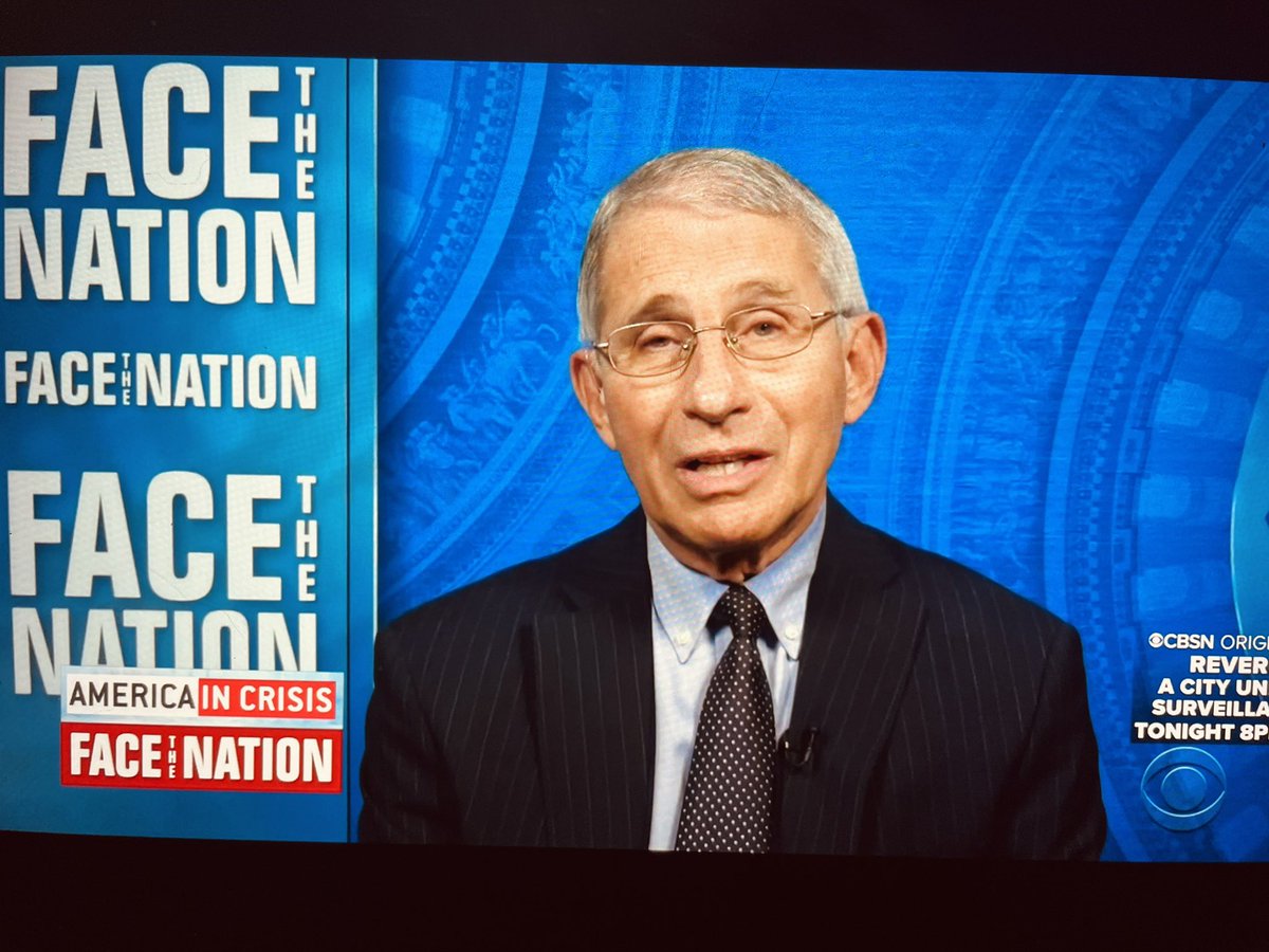 AboutPediatrics's tweet photo. Great to see Dr Fauci on TV again! Help is on the way. #VaccinesWork @FaceTheNation #FreeTheCDC https://t.co/JDhbNVNsUl