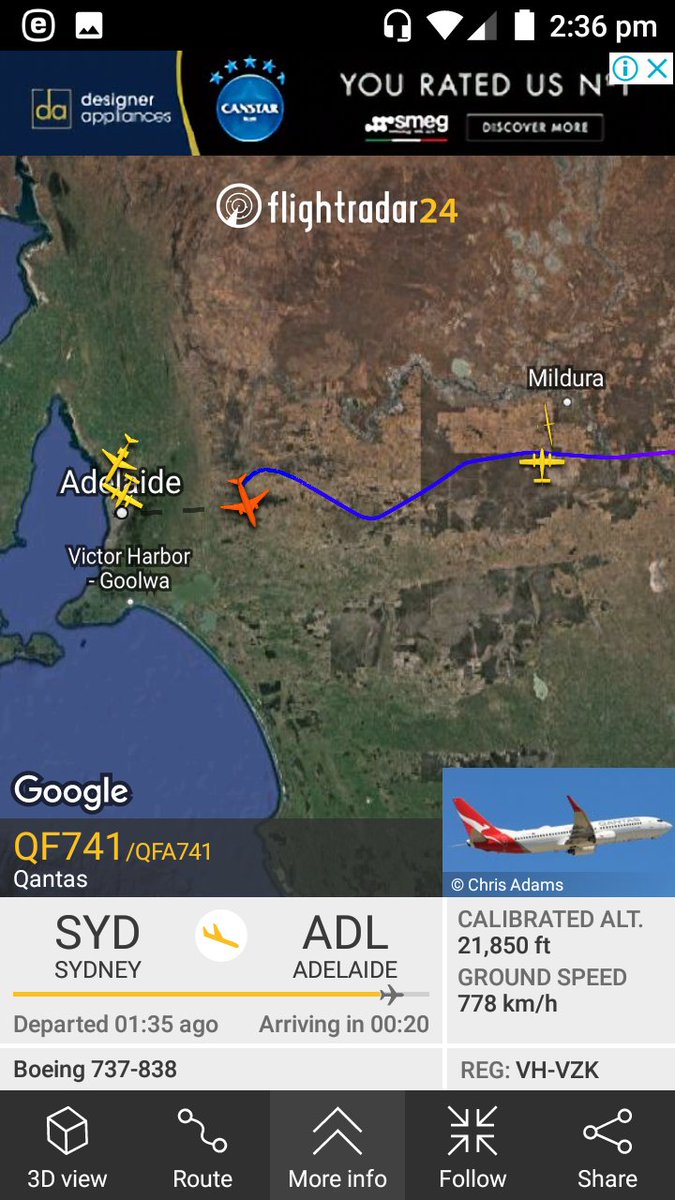 wanderinganimal's tweet photo. #AskBOM...
Who keeps an eye on rainbands like a hawk?=You!..
so you knew eastern #SouthAustralia was about to get few good drops of rain..(as I was witnessing)at abt 3pm, so who ordered this @Qantas drunk to suddenly snake around&spray into rain area?..&rain stopped=no rain. https://t.co/SAPTaOgA5G