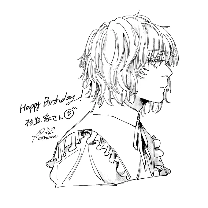 @xP_Rd 今年のお祝い絵💕 