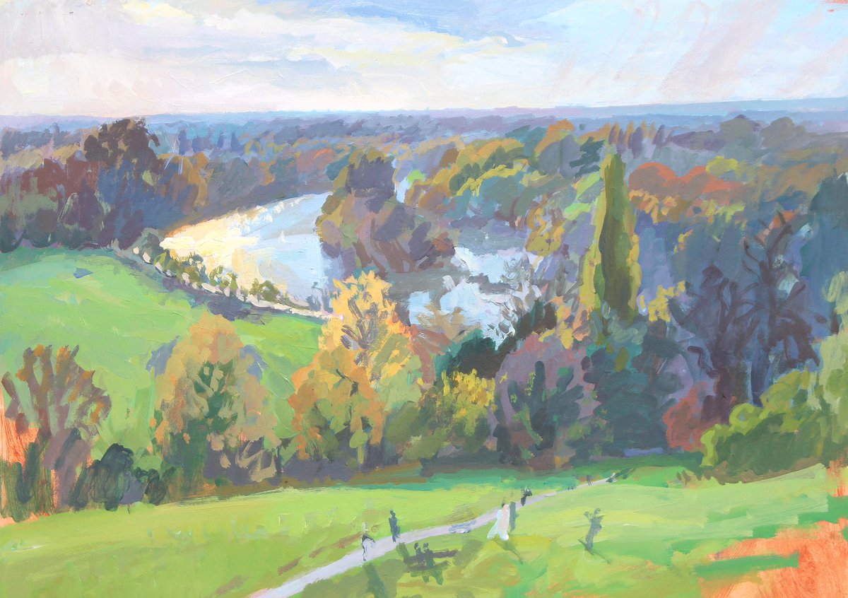 garyjeffpaint's tweet photo. The last of autumn captured on the Terrace a couple of weeks ago #Richmond #acrylicpainting #autumnvibes https://t.co/EDcOVc540V