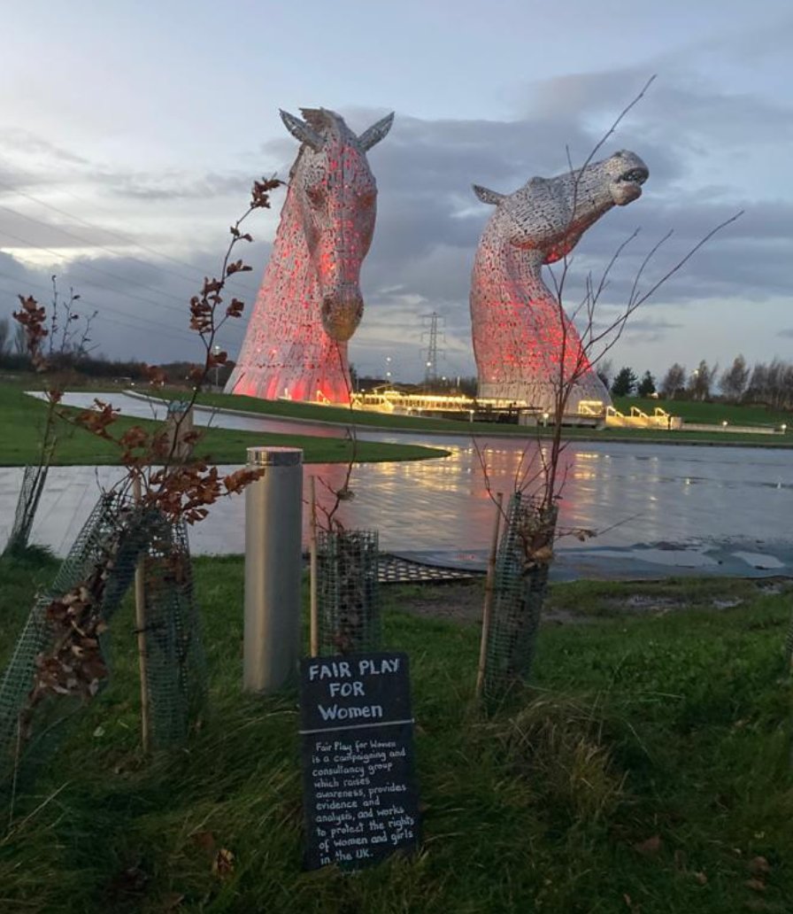 The Kelpies, Falkirk :  #WomenWontwheest  @fairplaywomen