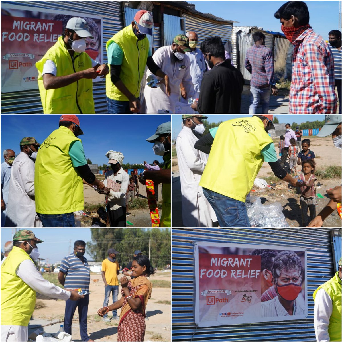 smilecareforall's tweet photo. “The best of you are those who feed others.”
In collaboration with UI Path, we are currently committed to provide cooked meals (3 course lunch) for over 100 migrants, residing near Electronic City, for a duration of 1 month starting from 21st Nov 2020. 
@mercymission1 https://t.co/SDFEcG21BB