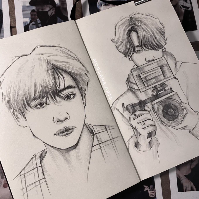 Old sketches #jungkook #taehyung 