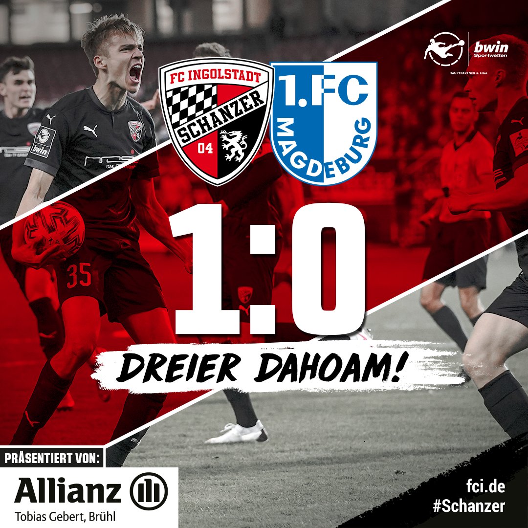 Schanzer_EN's tweet photo. (90') FINAL-RESULT 1:0
Now that was close, but finally our #Schanzer somehow score the goal...
After all we have to improve many things, but today we are simply happy with those 3 points. Go ahead, boys!
__
#FCIFCM https://t.co/ZlJ8Djb8kc