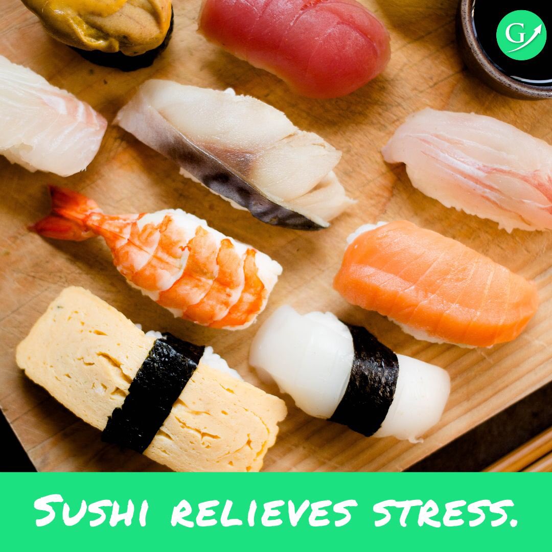 Growth_Tide's tweet photo. Lockdown stressing you out?
Well, just try having some sushi. 

Research suggests that sushi relieves stress!

Are you stressed out enough to go for sushi? 

#GrowthTide #GT #lockdown #lockdown2 #stress #StressRelief #sushi #sushiIN #sushiOUT #NoSushiForMe #YesPlease #NoWay https://t.co/jwMwu1jZN3