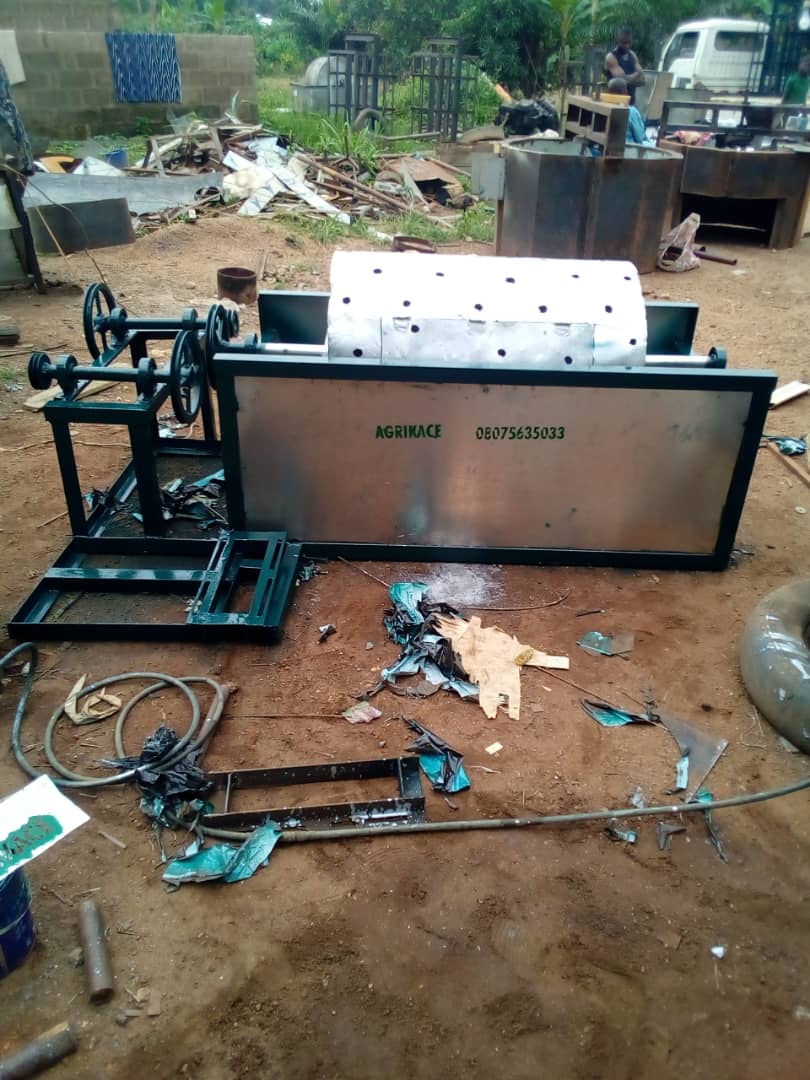AgrikAce's tweet photo. Complete set of garri processing machines before delivery! 

For your affordable deals on Garri and other Agro processing machines reach out to us today. 

Hotline: +2348075635033.
#agrikace #agriculture #garri #fabrication https://t.co/neyEFl2X3T