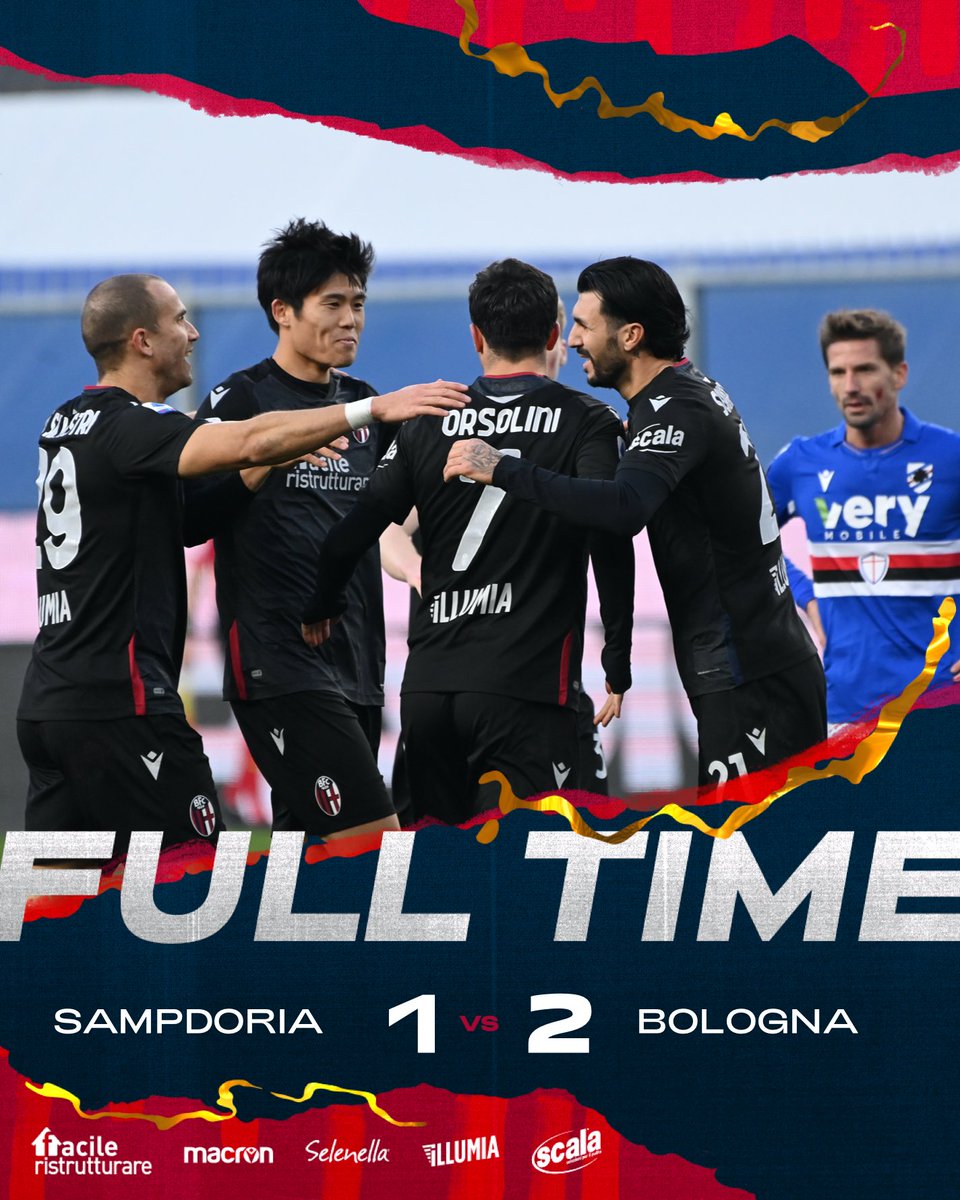 🙌 TRIPLICE FISCHIO 🙌

Vinciamo in rimonta 😃

❤️ GRANDI RAGAZZI 💙

#SampdoriaBologna #WeAreOne