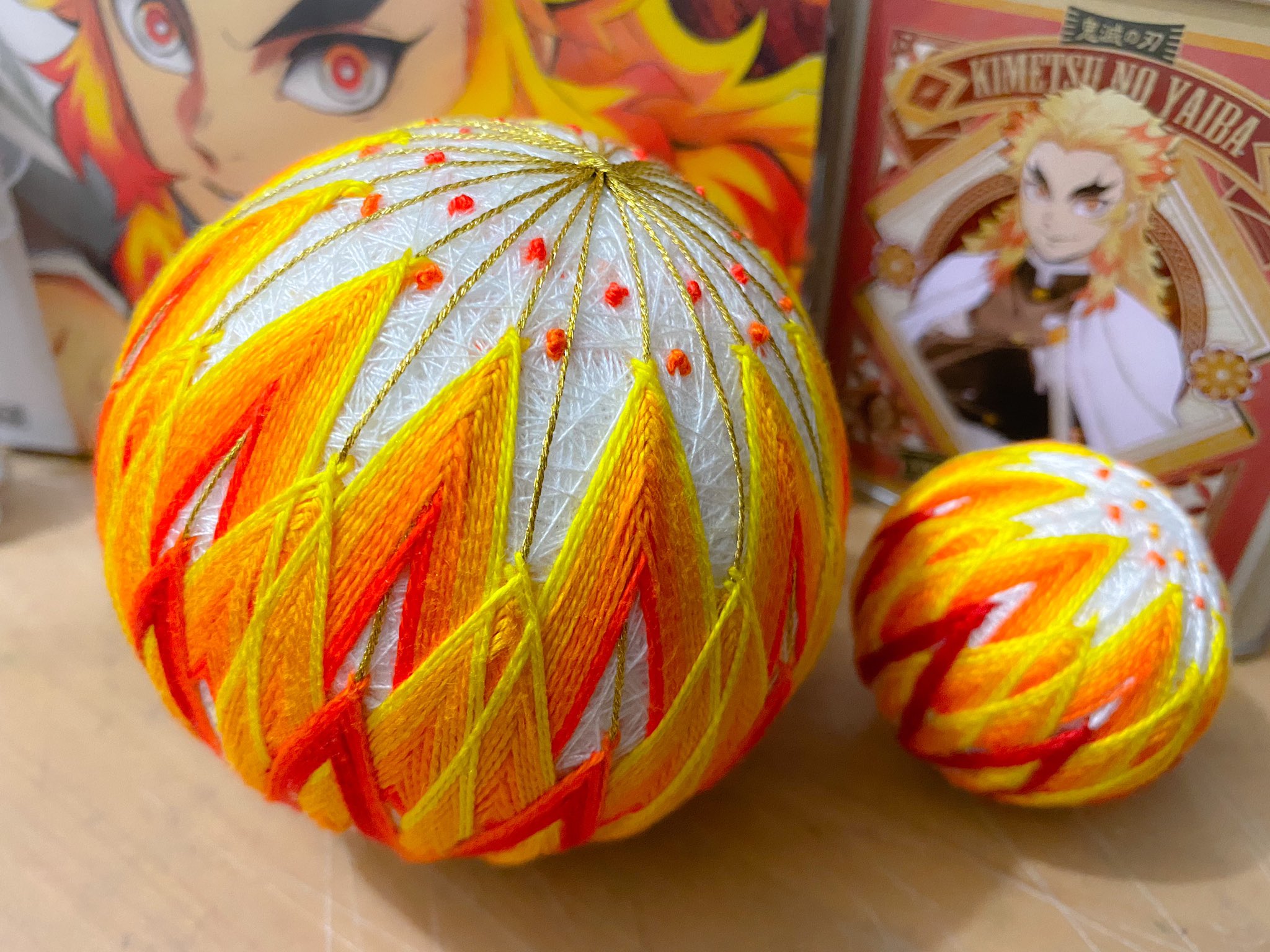 Moonngai 手鞠炎之呼吸25cm 圓周 24分球 炎柱 手鞠 手鞠球 Temariball Handmade Diy 鬼滅の刃 鬼滅之刃 炎之呼吸 Demonslayer T Co Dk3oh54nxd