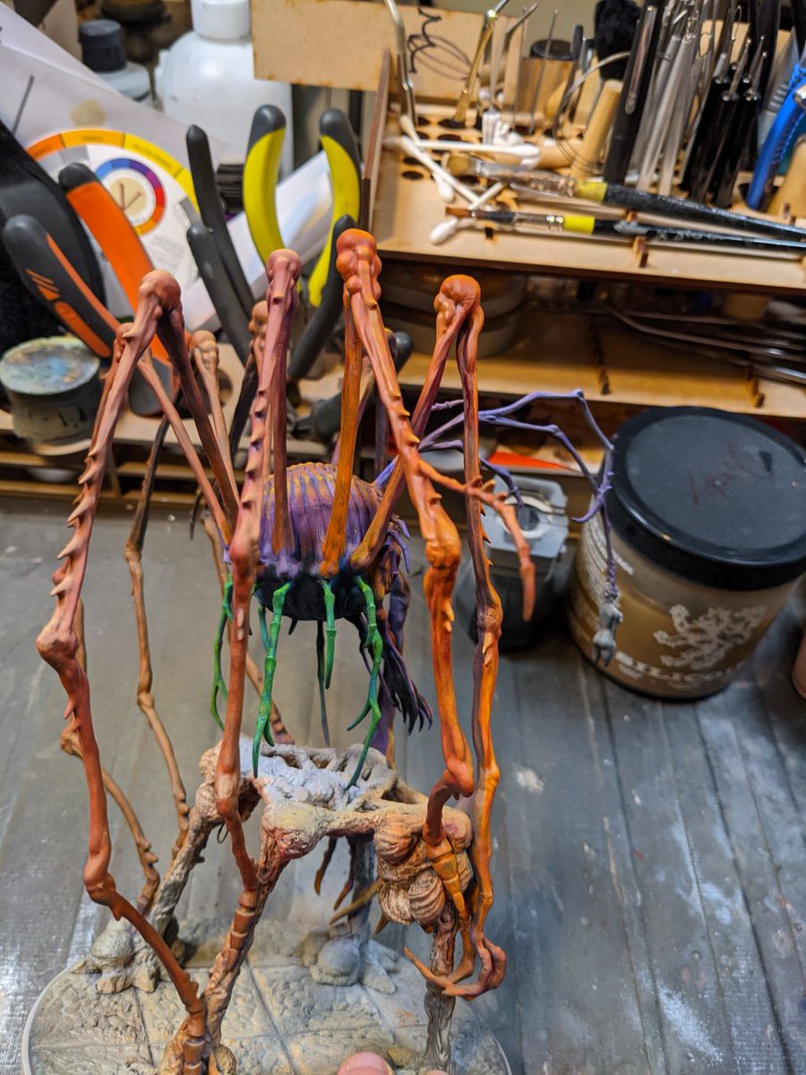 SteepTPainting's tweet photo. Spidicules from Kingdom Death: Monster!! The legs are starting to look good! More work to do, but I am happy!!β
#miniature #miniatures #kingdomdeath #kingdomdeathmonster #spidicules #wip #tabletopgames #tabletopstrategy #miniaturepainting #oils #oilpainting https://t.co/DKlwnFL3fZ