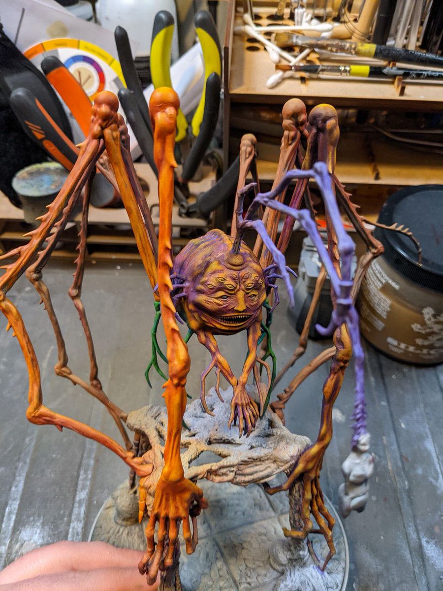 SteepTPainting's tweet photo. Spidicules from Kingdom Death: Monster!! The legs are starting to look good! More work to do, but I am happy!!β
#miniature #miniatures #kingdomdeath #kingdomdeathmonster #spidicules #wip #tabletopgames #tabletopstrategy #miniaturepainting #oils #oilpainting https://t.co/DKlwnFL3fZ