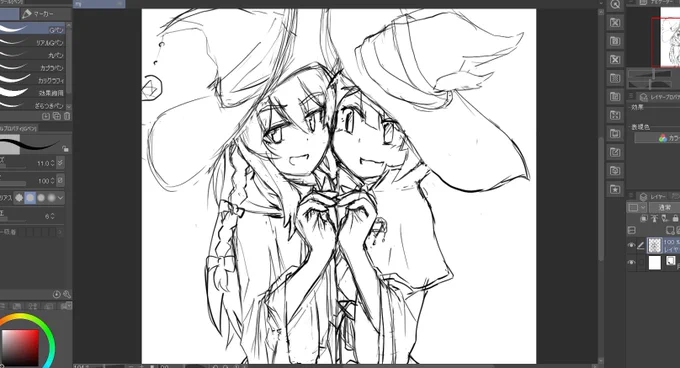 わたしは版権を描くと見ながら描いてもイマイチ似ないという問題があってだな 