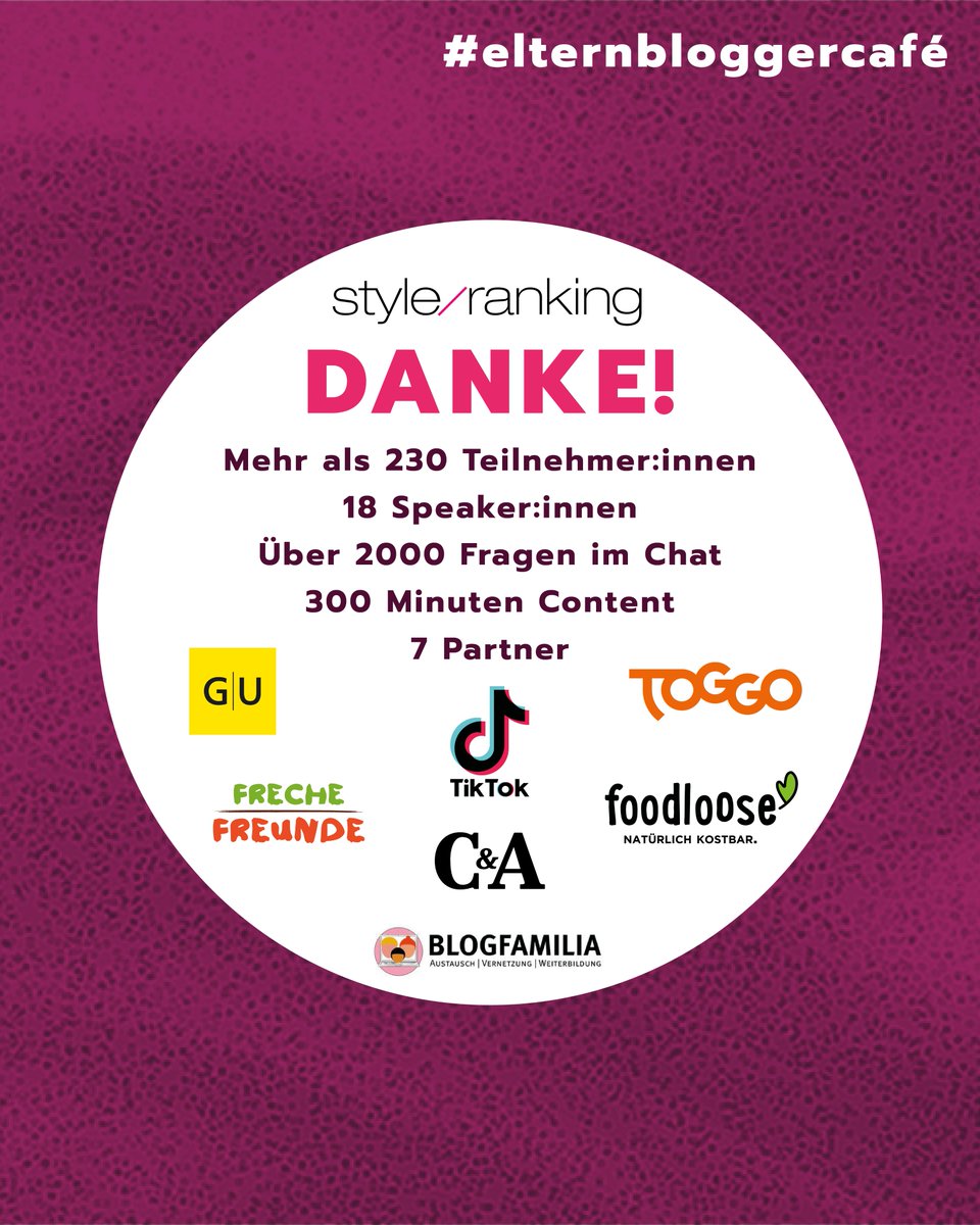Ornaldo15's tweet image. Die Highlights des II. ElternBloggercafe Virtual Edition by @styleranking im Rückblick:
styleranking.de/newsletter/pre… #elternblogger #ebcve20 #elternbloggercafe #onlinekonferenz #Pressemitteilung