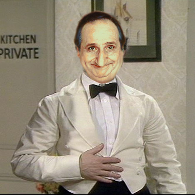ZeppoMarx6's tweet photo. I am confused.... I only know him as Mr. Basil Fawlty, not John Cleese! https://t.co/INIzSvxqkk