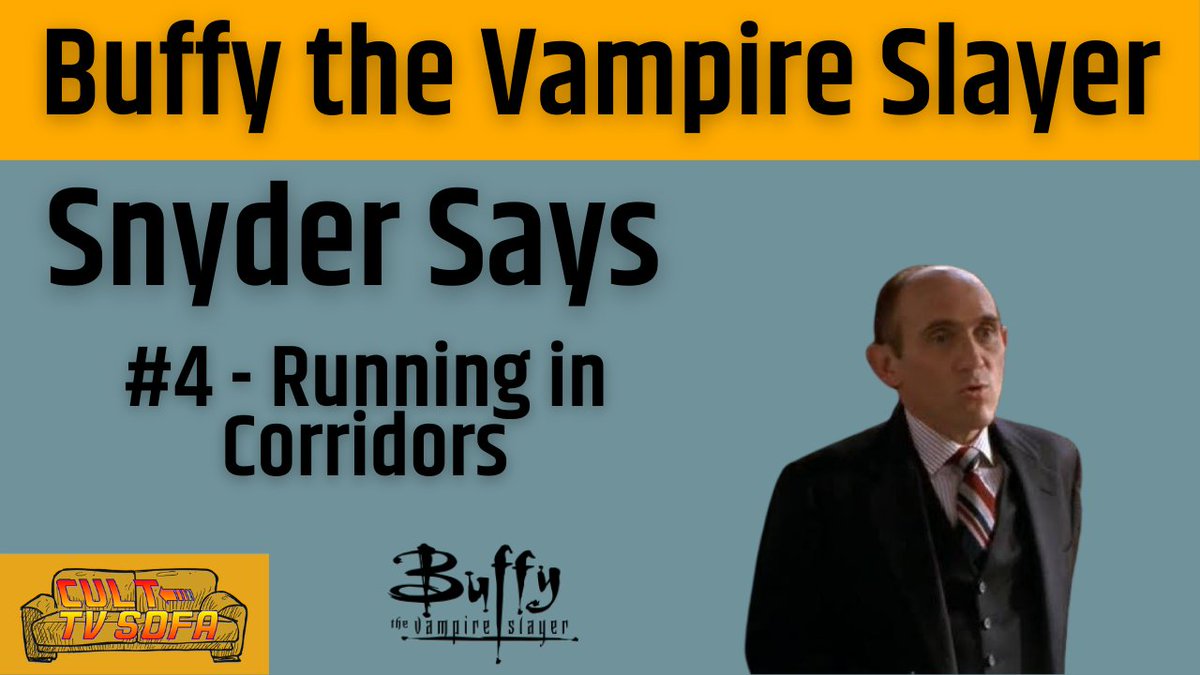 Culttvsofa's tweet photo. Check out what Principal Snyder thinks about running in the corridors:
https://t.co/CAdlUfnDmF
#buffy #BuffytheVampireSlayer #principalsnyder #snydersays https://t.co/hqVl4x5UNM