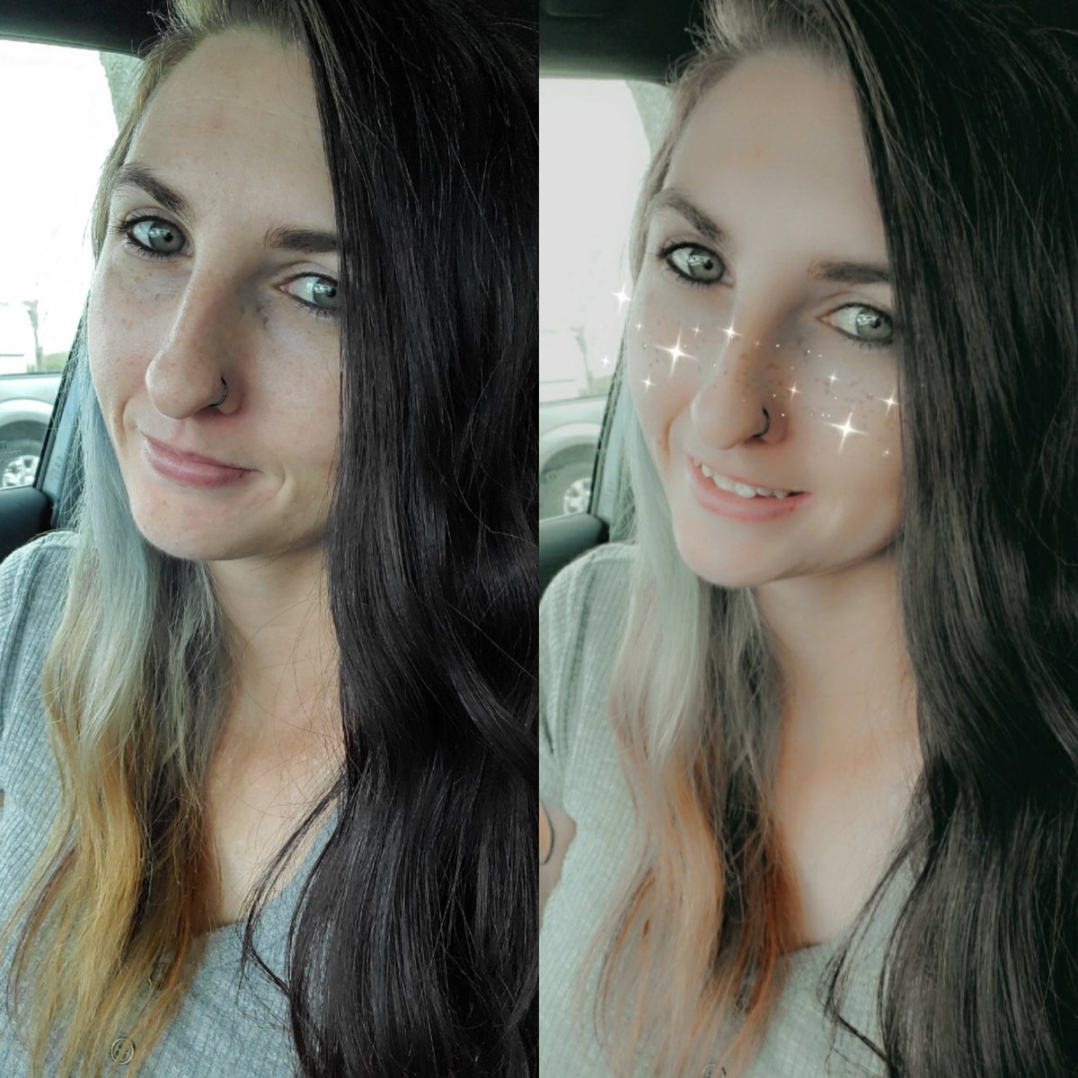 Sellexie's tweet image. Left or Right? 
#WithoutFilter #WithFilter