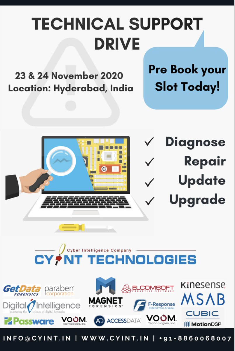 CyintTech's tweet photo. Technical Support Drive @ Hyderabad by @CyintTech
#QualityProducts #CompetitivePrice #JustifiedPrice #Innovation #CustomerService #CustomerSatisfaction
#CustomerSupport #AfterSales #QualityServices https://t.co/BZ7PQ889an