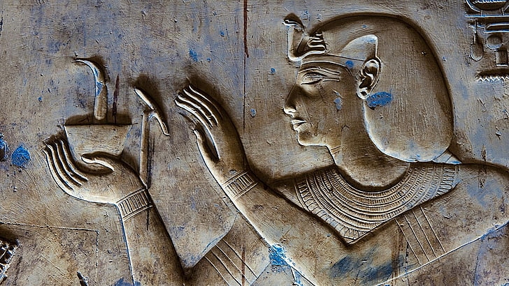Imagen del faraón Seti I. Reino Nuevo, Dinastía XIX. Templo de Seti I en Abidos. #Egiptologia #Egipto #AntiguoEgipto #ExplorandoEgipto