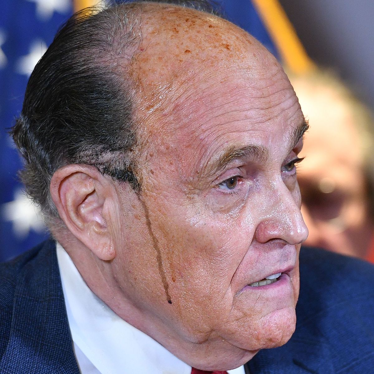 StephenPerrotta's tweet photo. Giuliani Reveals His Preferred Hair Dye Brand: Just For Shoes https://t.co/vg32J9LOdl