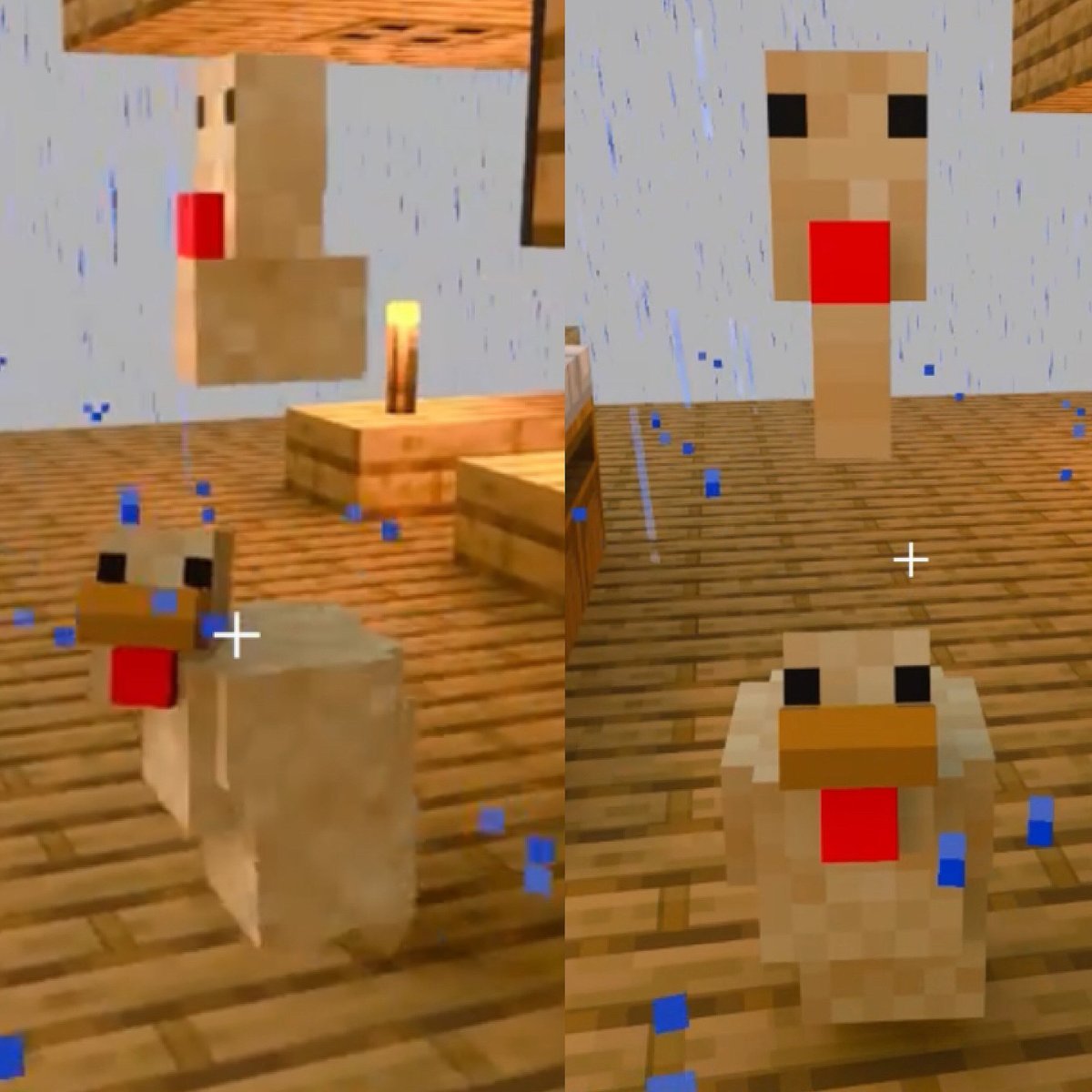 OooListerooO's tweet photo. Thanks to the RTX Beta for corrupting my textures and giving birth to the Abomination Chicken!!!
Thanks to Arina for snapping this horror!!! 😱
#Minecraft
#RTXOn
#ChickenBlock https://t.co/1AK6mUTMRz