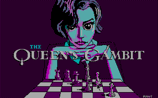The artworks in CGA monitor.