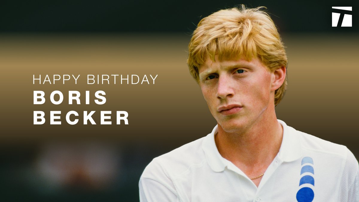 Tennis's tweet photo. Happy birthday to former world No. 1,  6-time Grand Slam singles champion, and one of the youngest male major champions in history...

Boom-boom Boris (@TheBorisBecker). 💥 🎉 https://t.co/wURkCZThXk