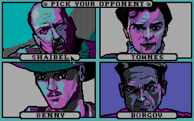 The artworks in CGA monitor.